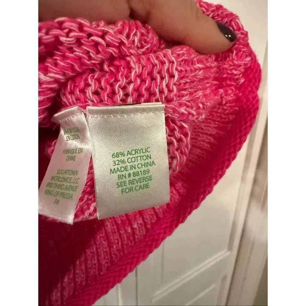 Lilly Pulitzer NWT Deba sweater size M passion fruit pink